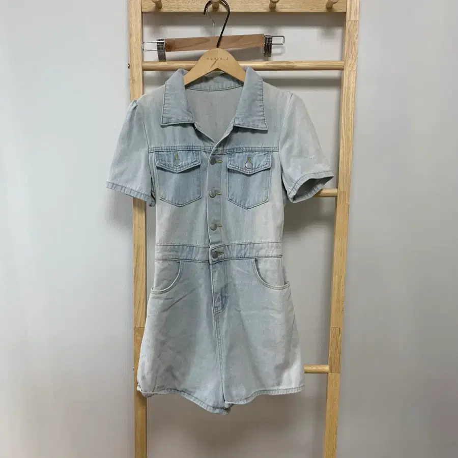 핏 이쁨 데님 점프수트