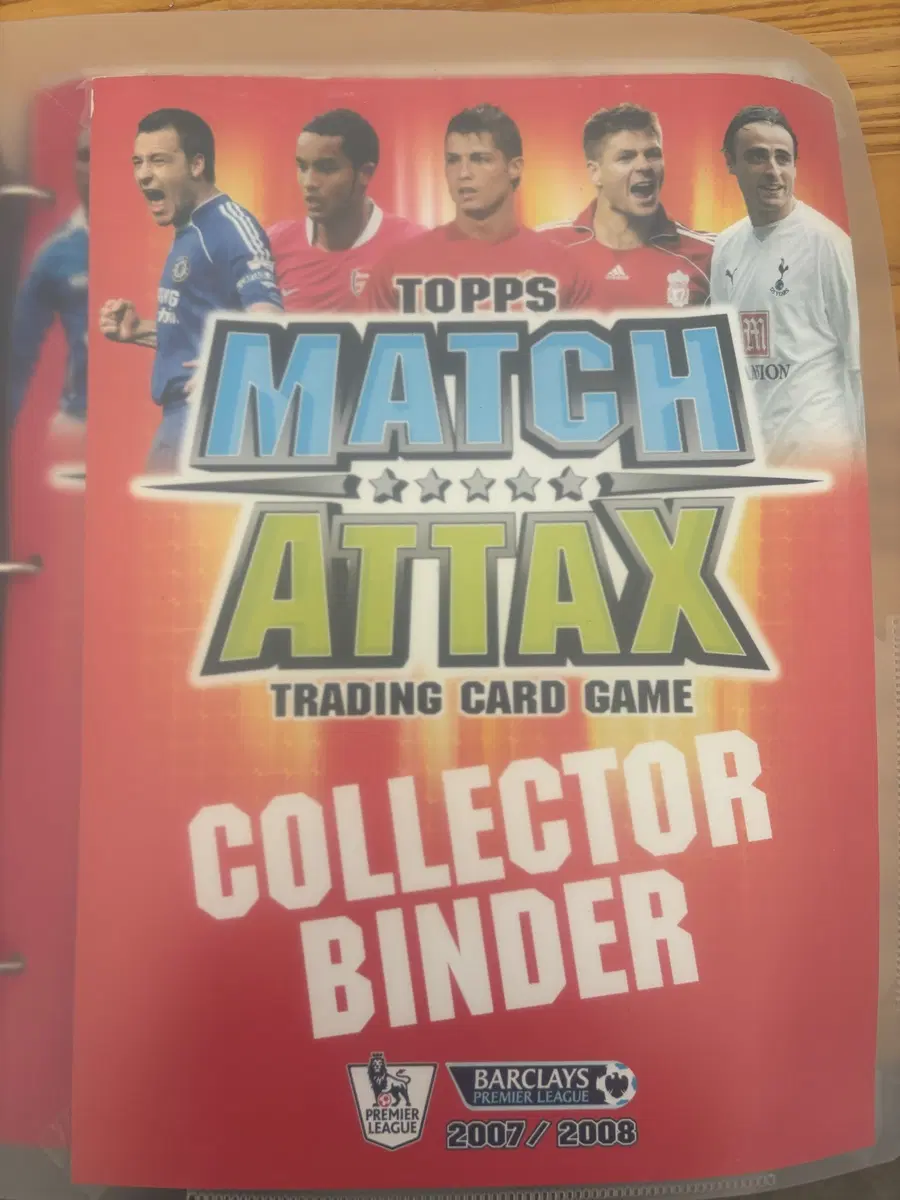 Topps Match Attax 07/08 프리미어리그 전종 컬렉터 바인더
