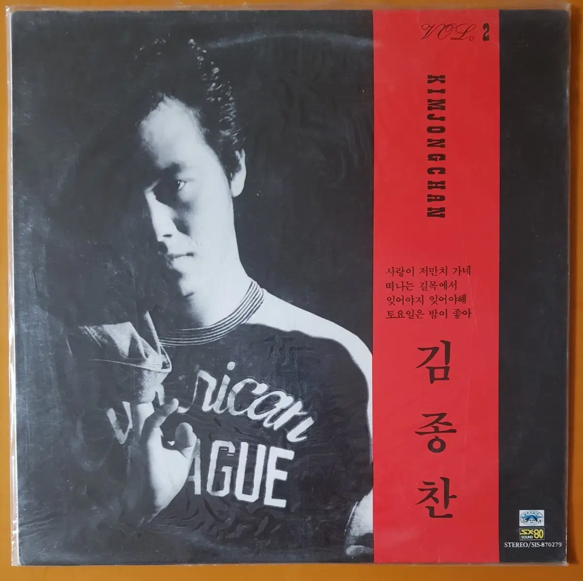 LP/김종찬2집-사랑이 저만치 가네/토요일은 밤이좋아(미개봉)