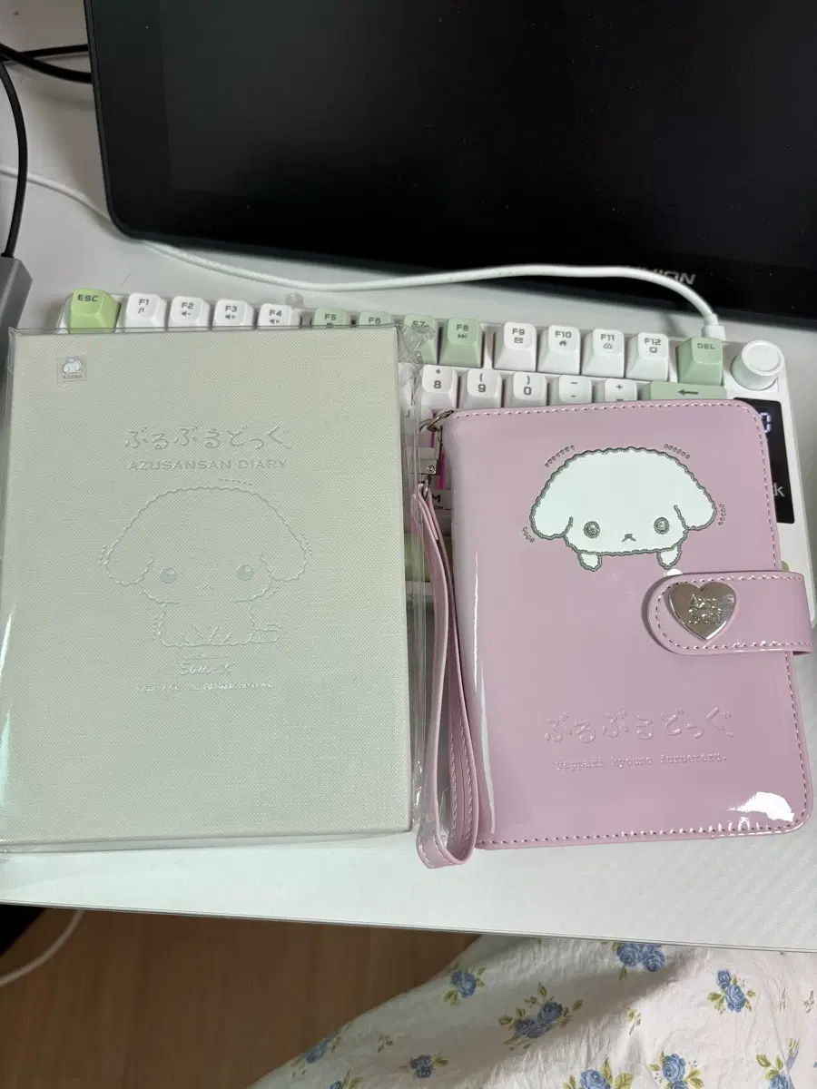 아즈산산 부르부르도그 육공 다이어리 핑크
