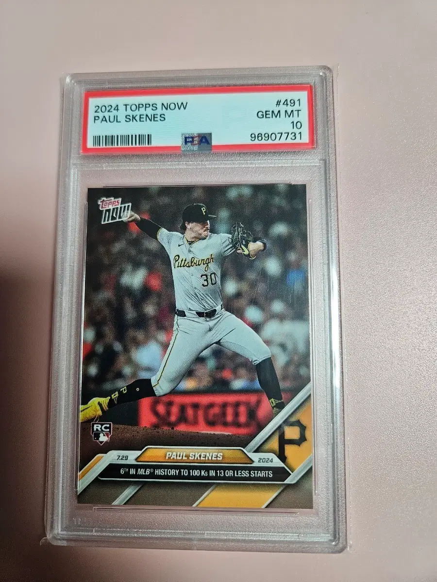 피츠버그)폴 스킨스 PSA 10등급 2024 Topps Now 100K 기념 루키
