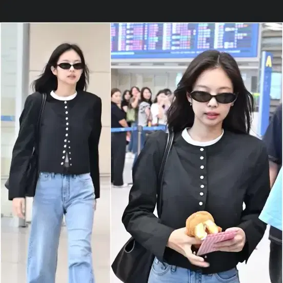 메종마레 크롭자켓 Snapped Crop Jacket 제니착용