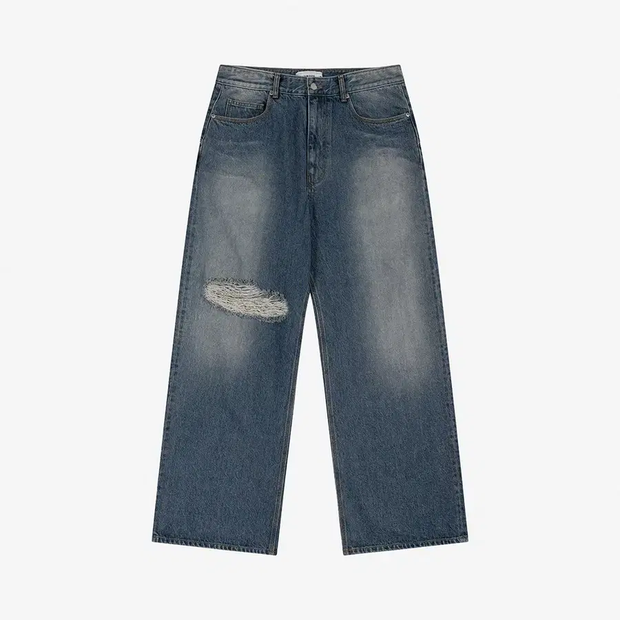 웨이비니스 / 무브먼트 데미지 데님 팬츠 (중청, 2size)