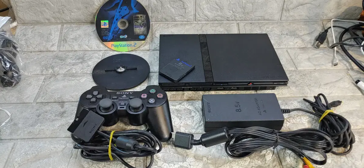 소니 ps2 scph-75005 미니플스 1인셋