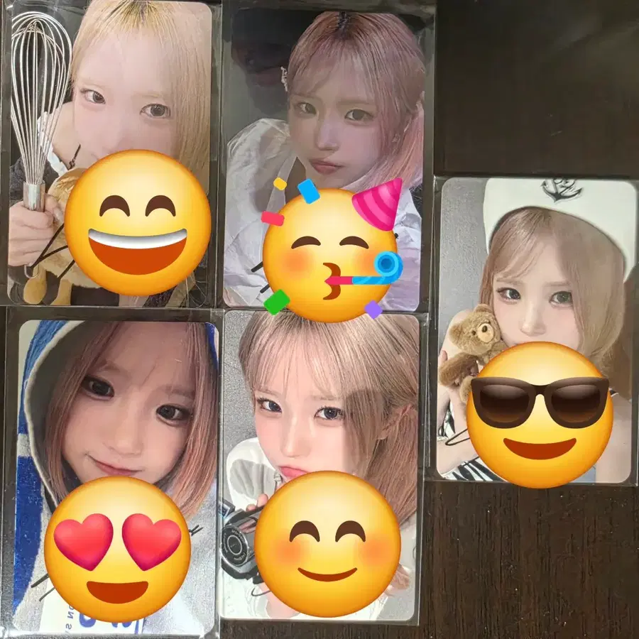 프로미스나인 송하영 박지원 이채영 이나경 백지헌 사인 포토카드