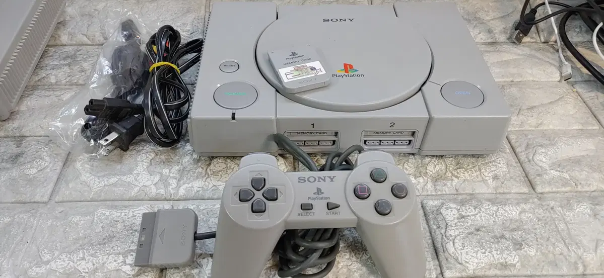 소니 ps1 scph-9001 북미판 순정 110v 1인셋