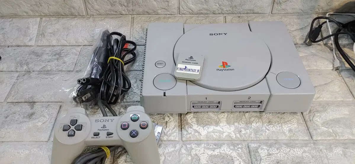 소니 ps1 scph-9001 북미판 순정 110v 1인셋