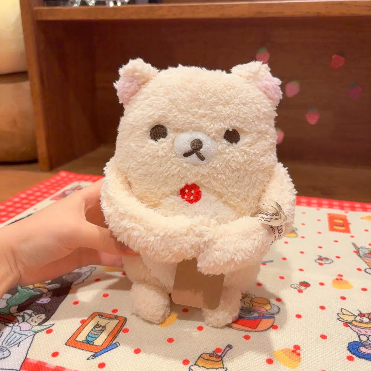 고전 산엑스 코리락쿠마 복실 안아 인형