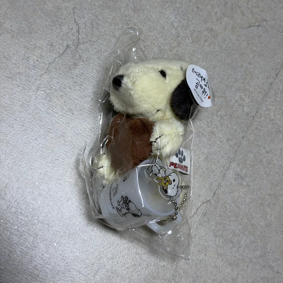 쿠키 스누피 인형 키링
