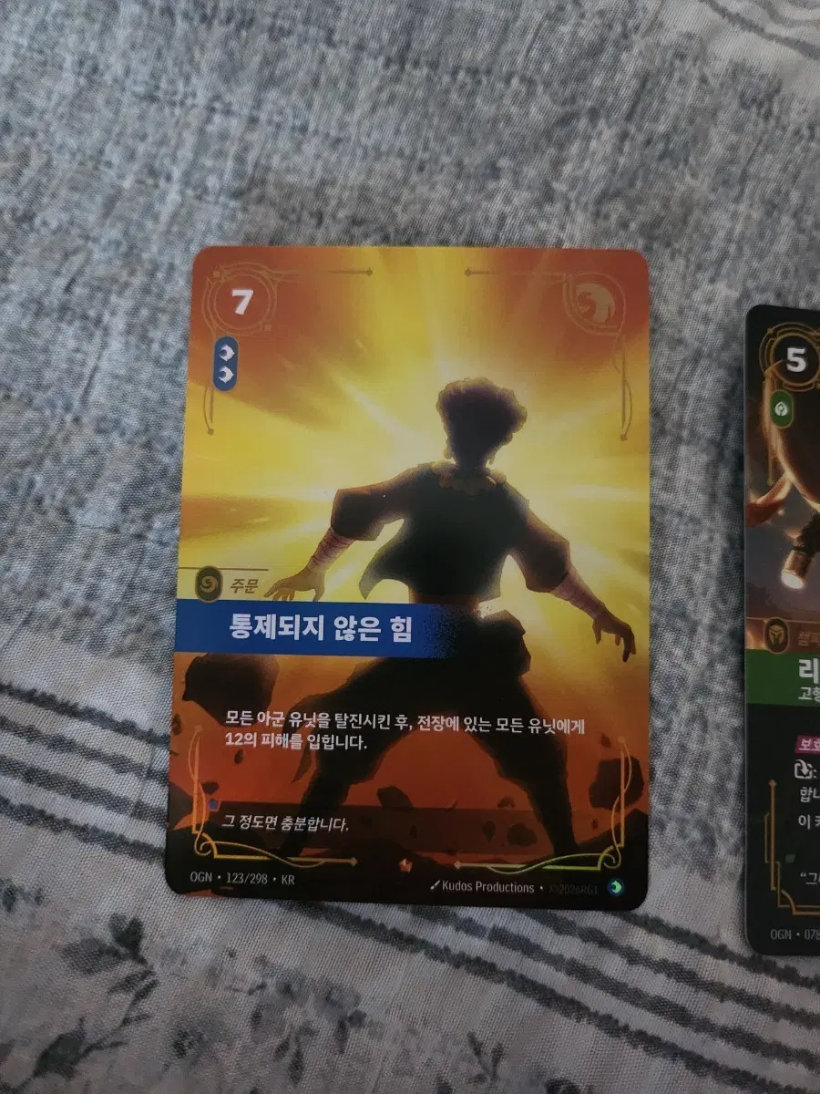 통제되지 않은 힘 123/298 KR 카드 리프트바운드