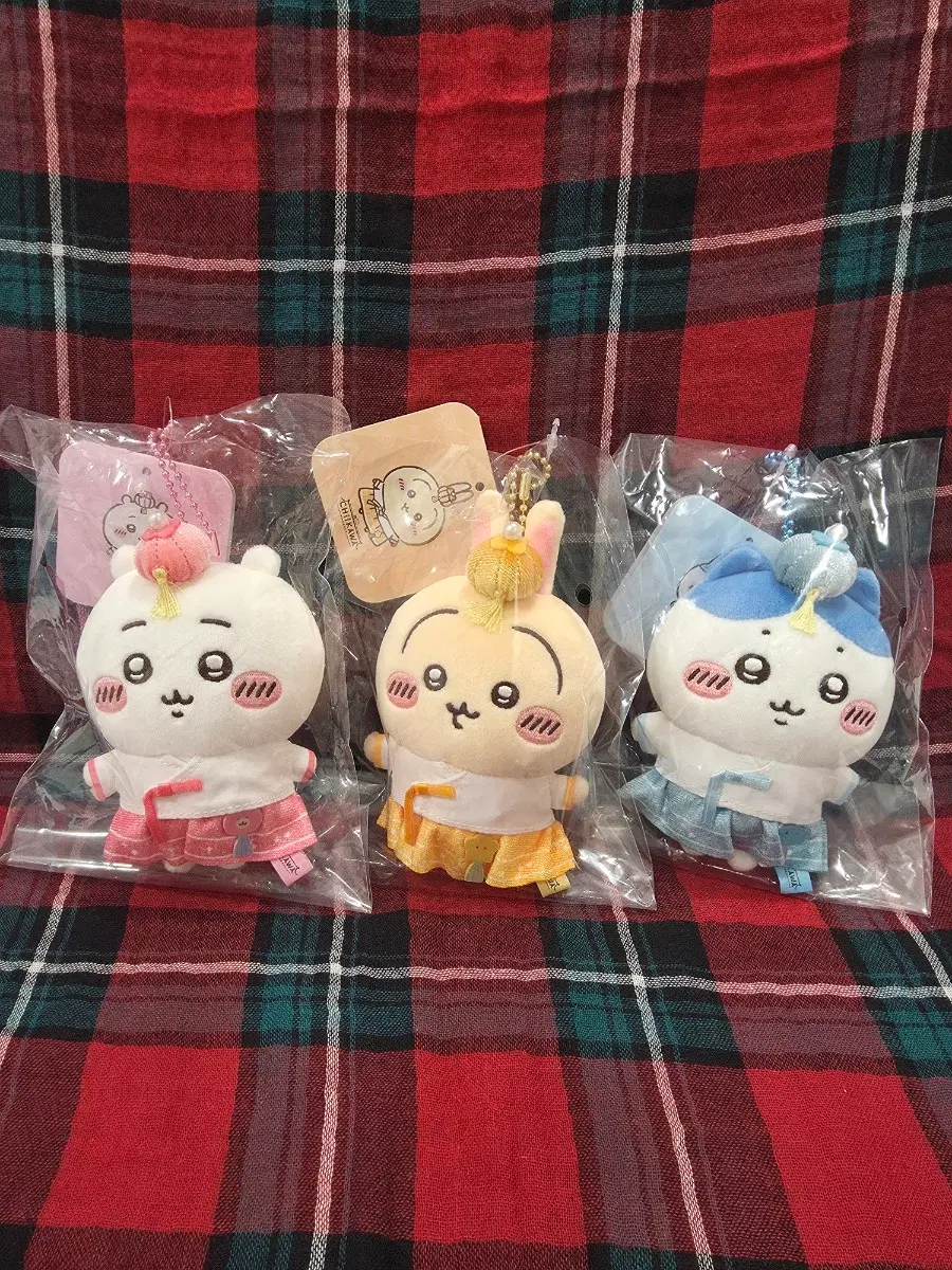 치이카와 한복 마스코트 3종 햄냥토 일괄