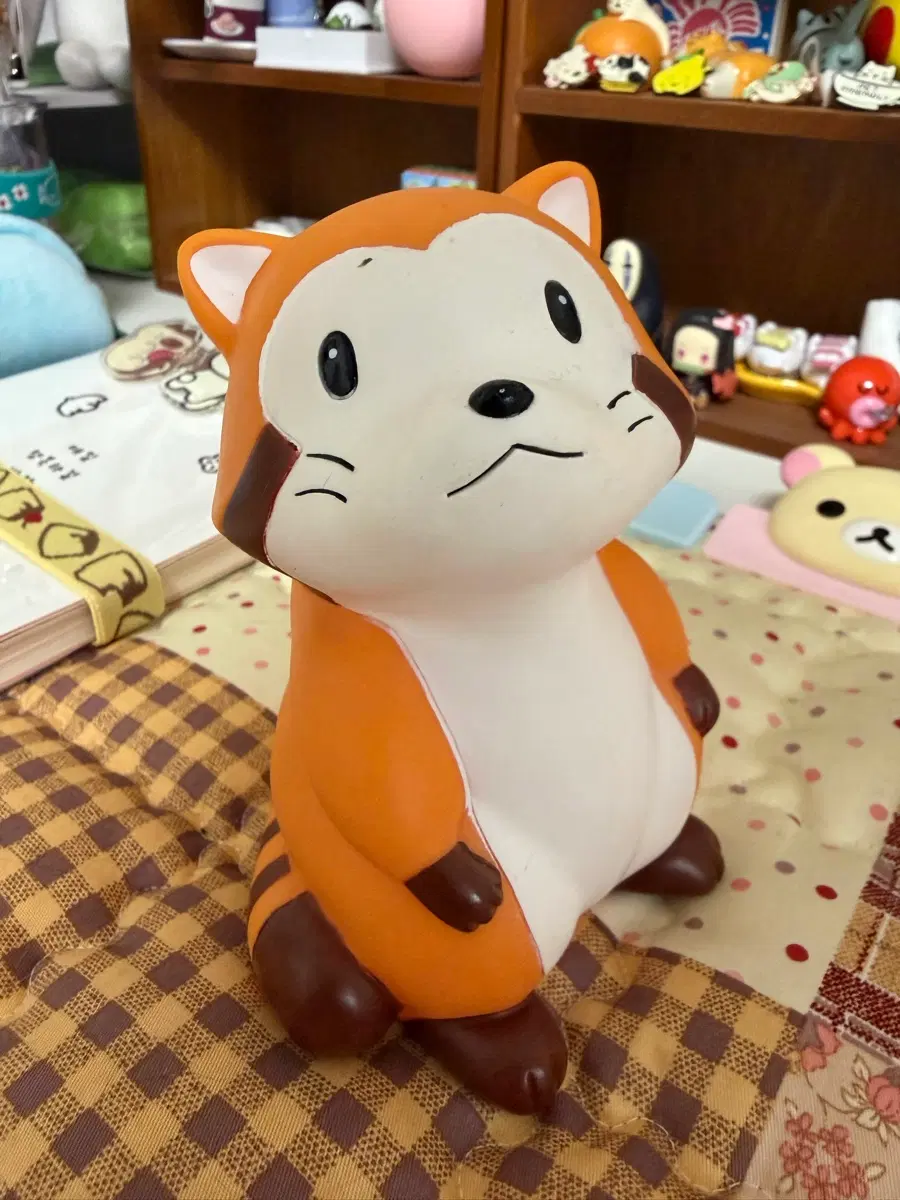 고전 라스칼 저금통 너구리라스칼