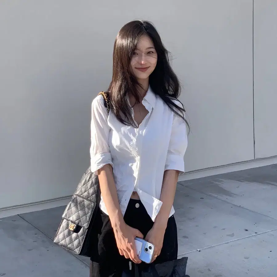 윤슬샵 에드 슬림 셔츠