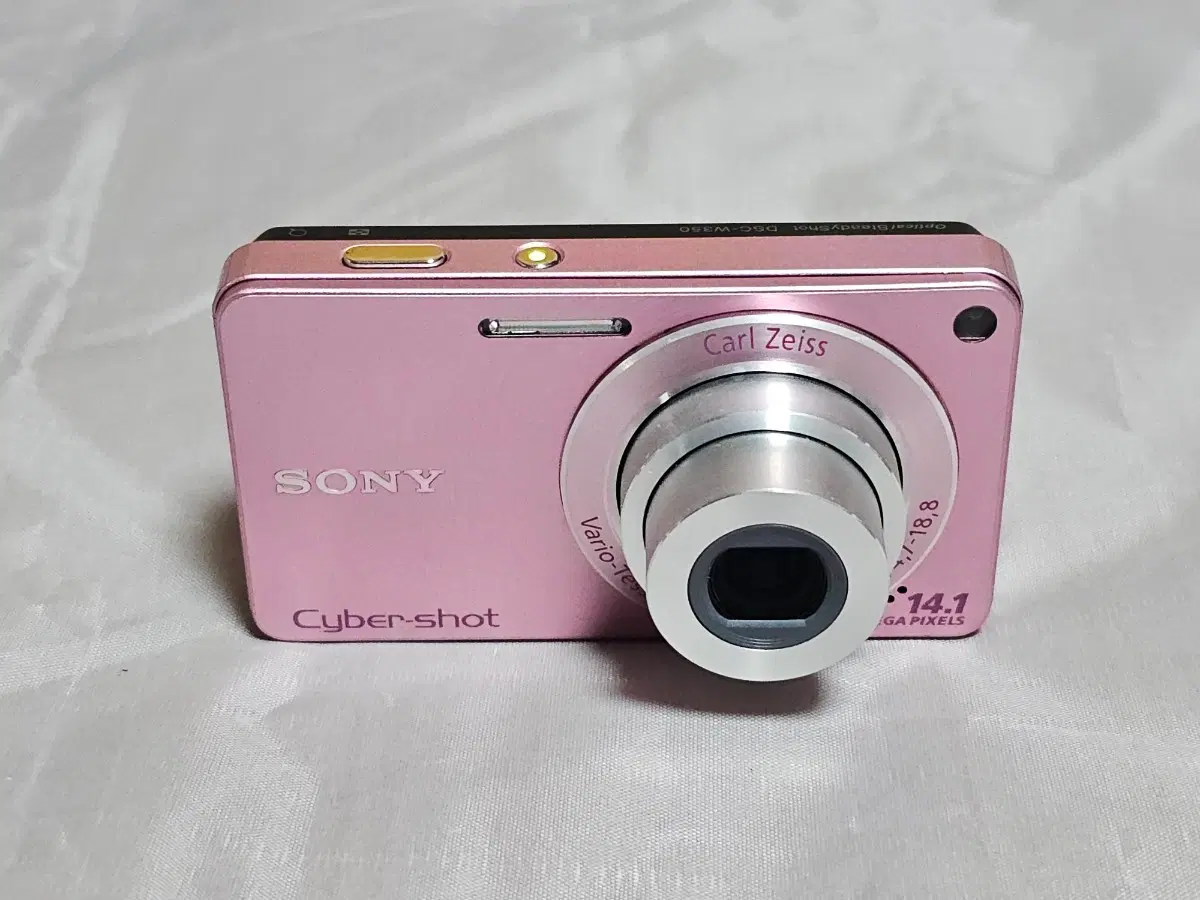 소니 사이버샷 DSC-W350 디지털카메라 핑크