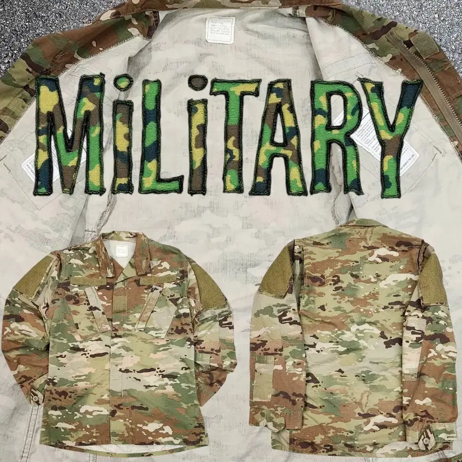 US ARMY 미군 오리지널 OCP 멀티캠 전투복 상의 자켓 S