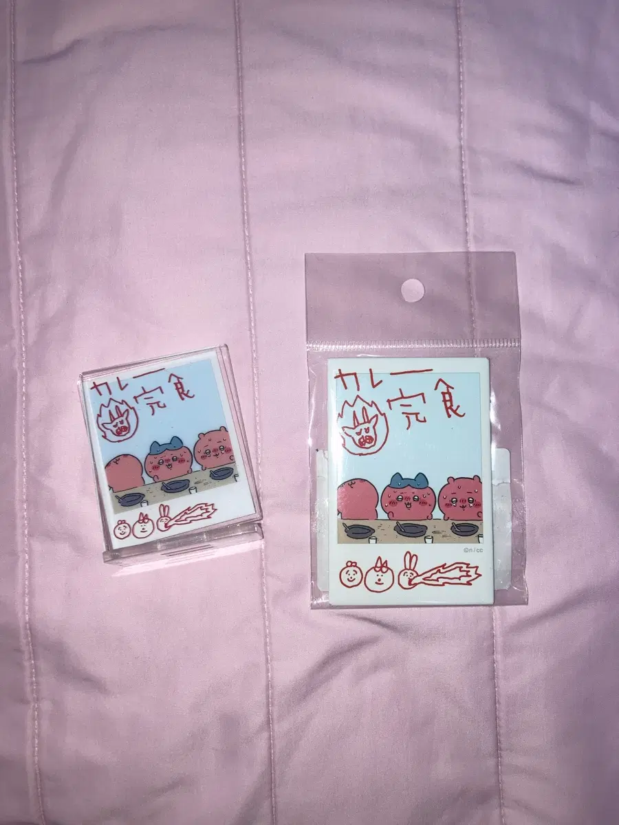 치이카와 마켓 우사기 하치와레 매운 카레 자석 아크릴 스탠드 일괄