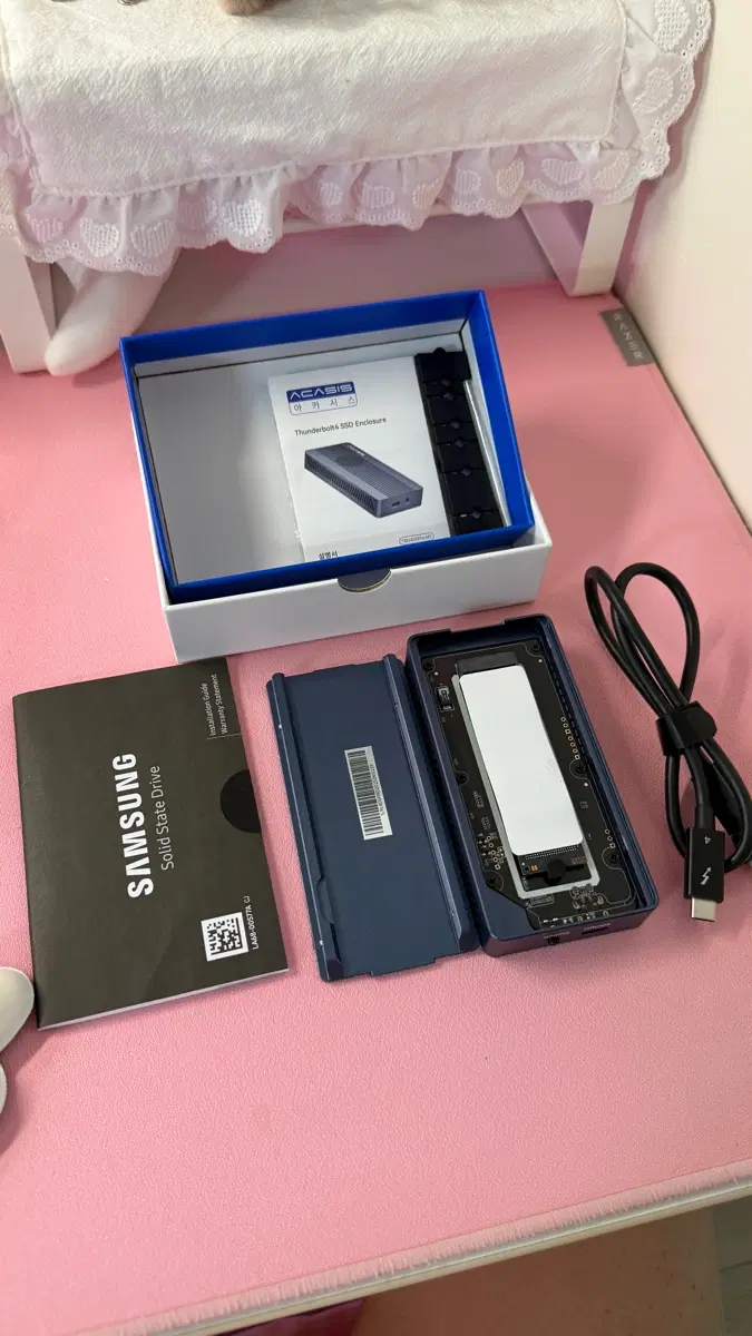 삼성 990 PLUS 2TB ssd + 아카시스 인클로저