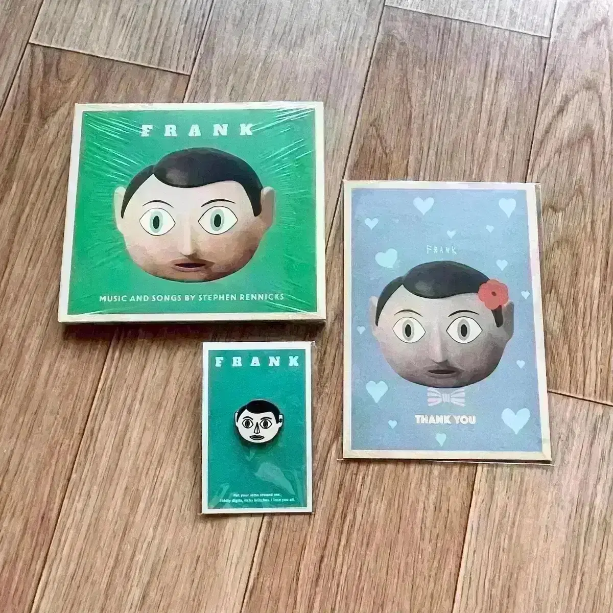 영화 프랭크 뱃지 굿즈 패키지 엽서세트 OST FRANK 아트하우스
