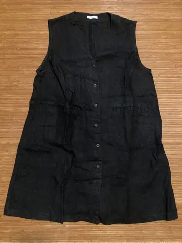 fog linen work 블랙 베스트/질레