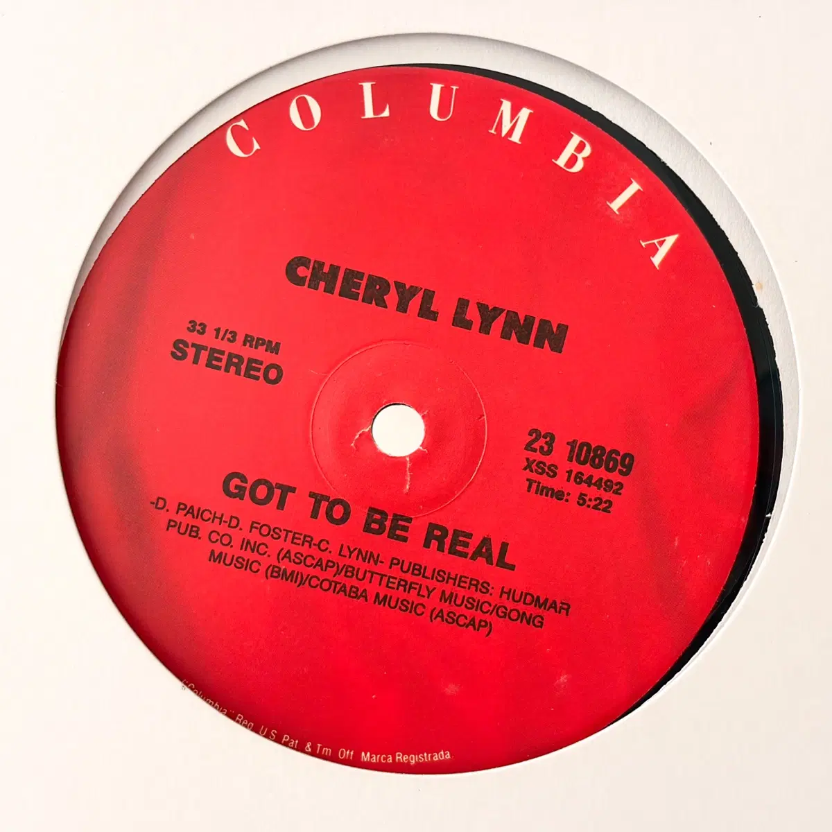 Cheryl Lynn  Got to be real 12인치 싱글 LP 레코드 셰릴 린 Soul Funk 명곡 디스코 힙합