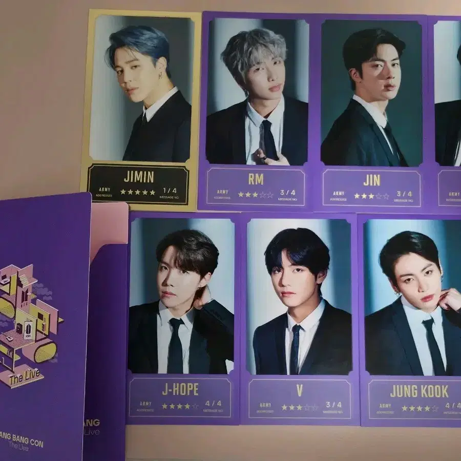 방탄소년단 방방콘 메세지카드 메시지 포카 세트 BTS