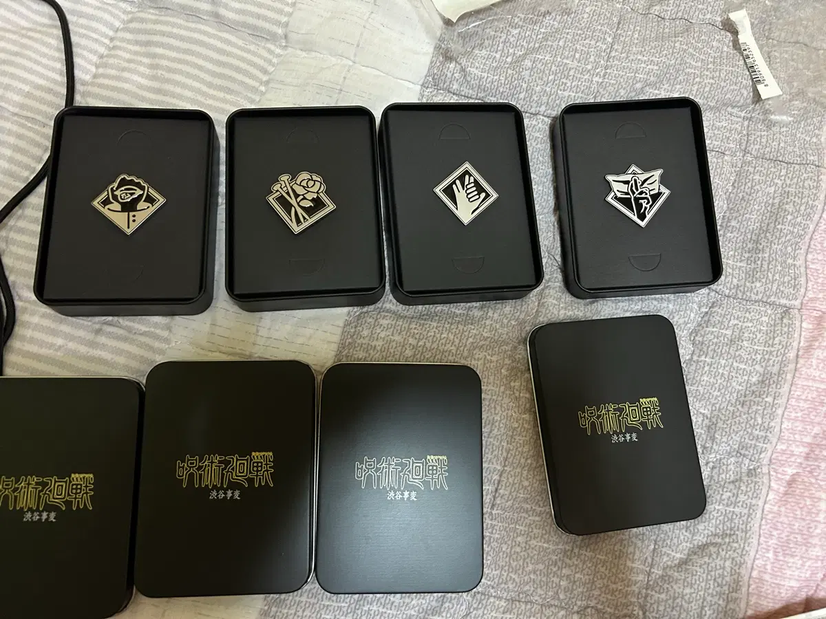 메가박스 주술회전 틴케이스 4종 일괄