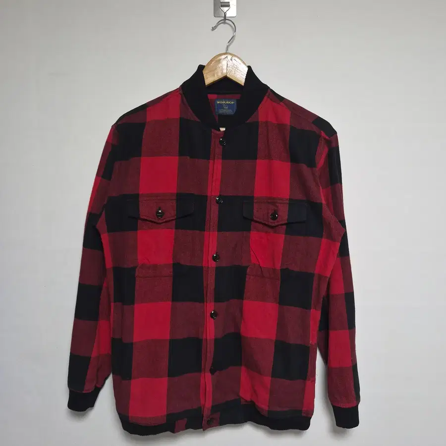 울리치WOOLRICH 체크패턴 시보리 자켓 M - J92