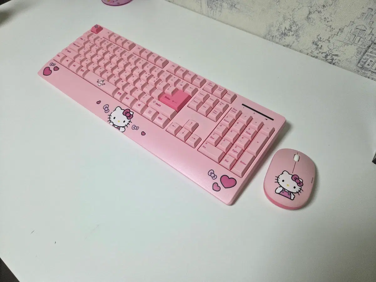 헬로키티 키보드 마우스 세트