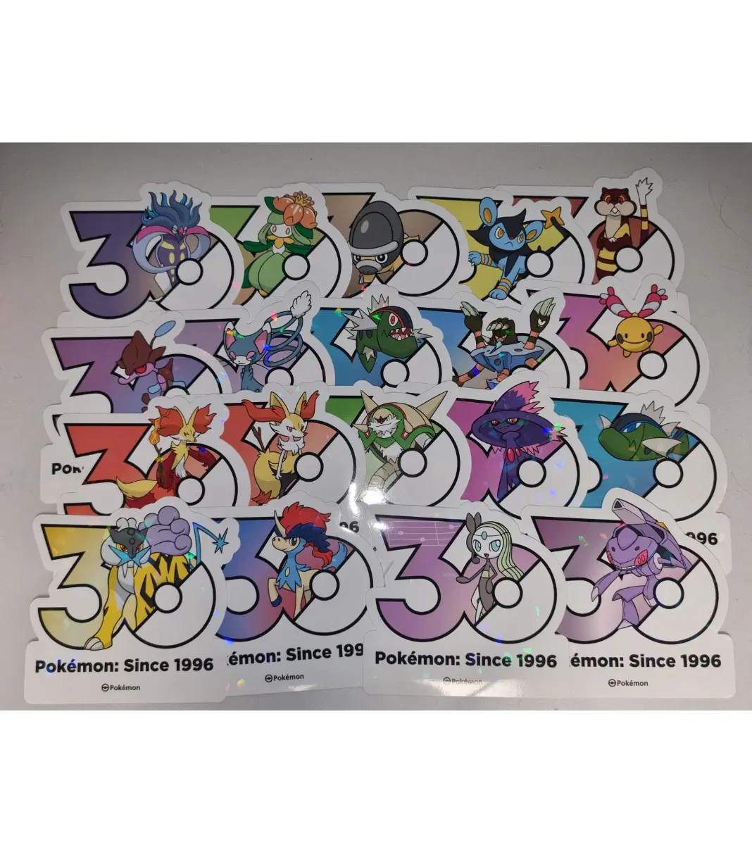 포켓몬 30주년 로고 스티커 판매