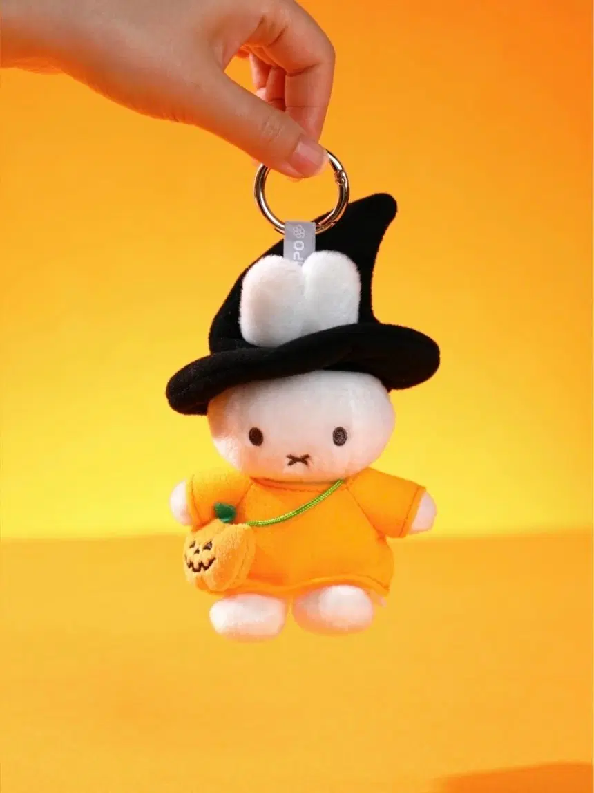 VIPO x 미피(Miffy) 할로윈 코스튬 시리즈 마스코트 키링 인형 누이 호박 마녀 마법사 미피