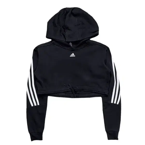 ADIDAS 크롭 후드티 S