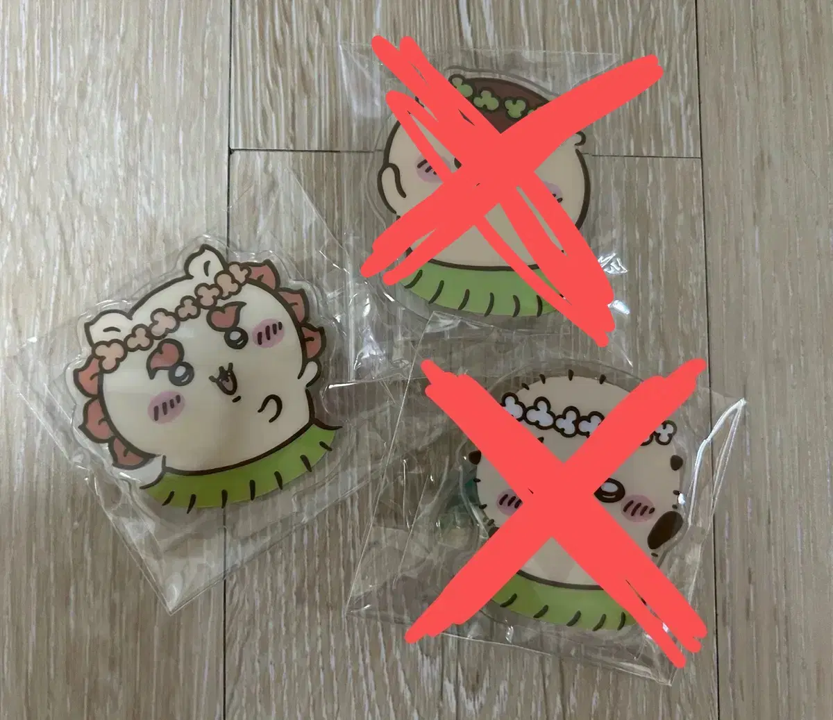 (새상품) 치이카와 인어섬 아크릴 시사&랏코&쿠리만쥬