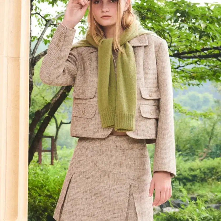 (새상품/ GROVE)LIOTT JACKET SET