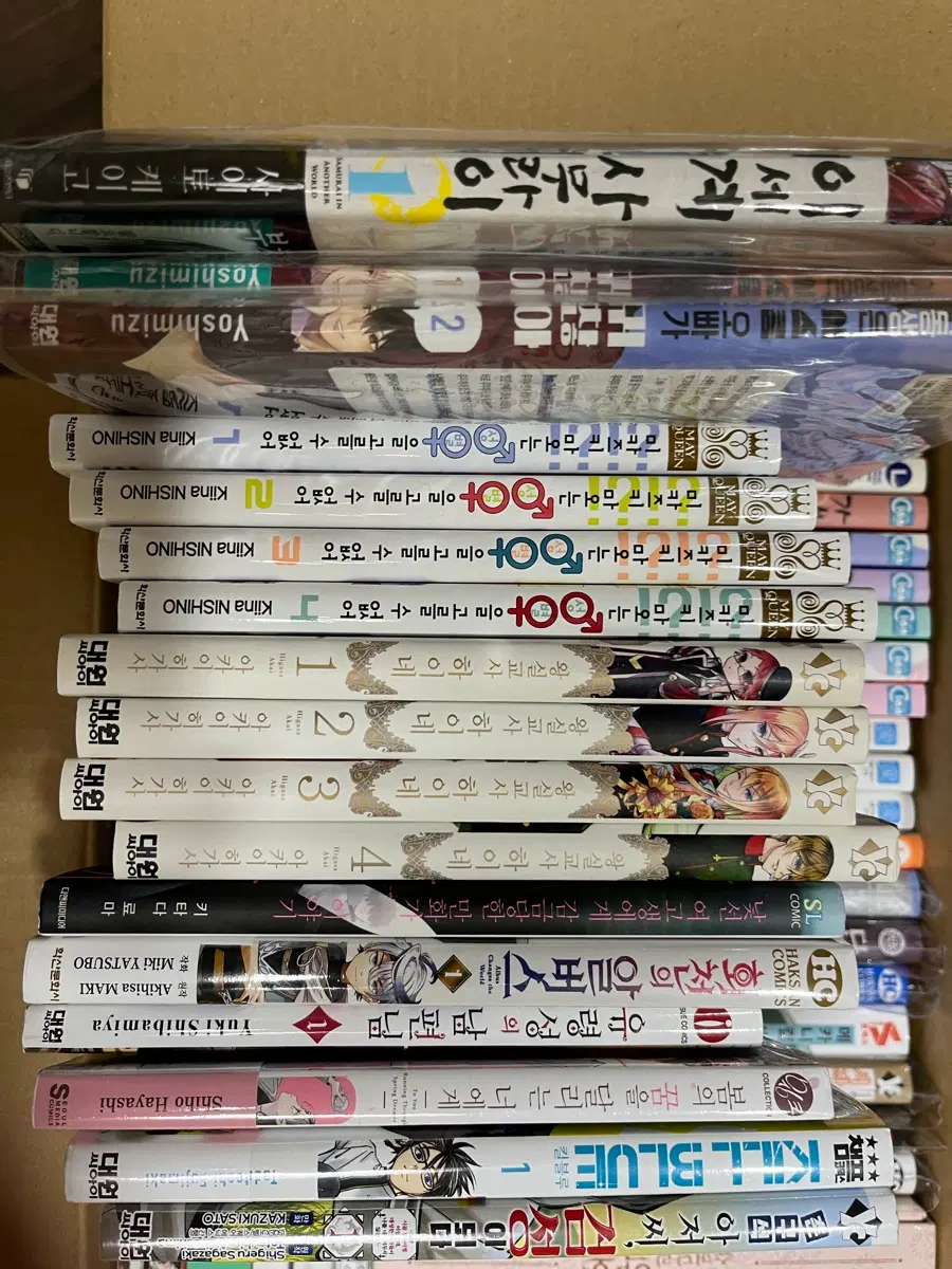 만화책 여러권 처분(hl,bl,판타지 여러장르)