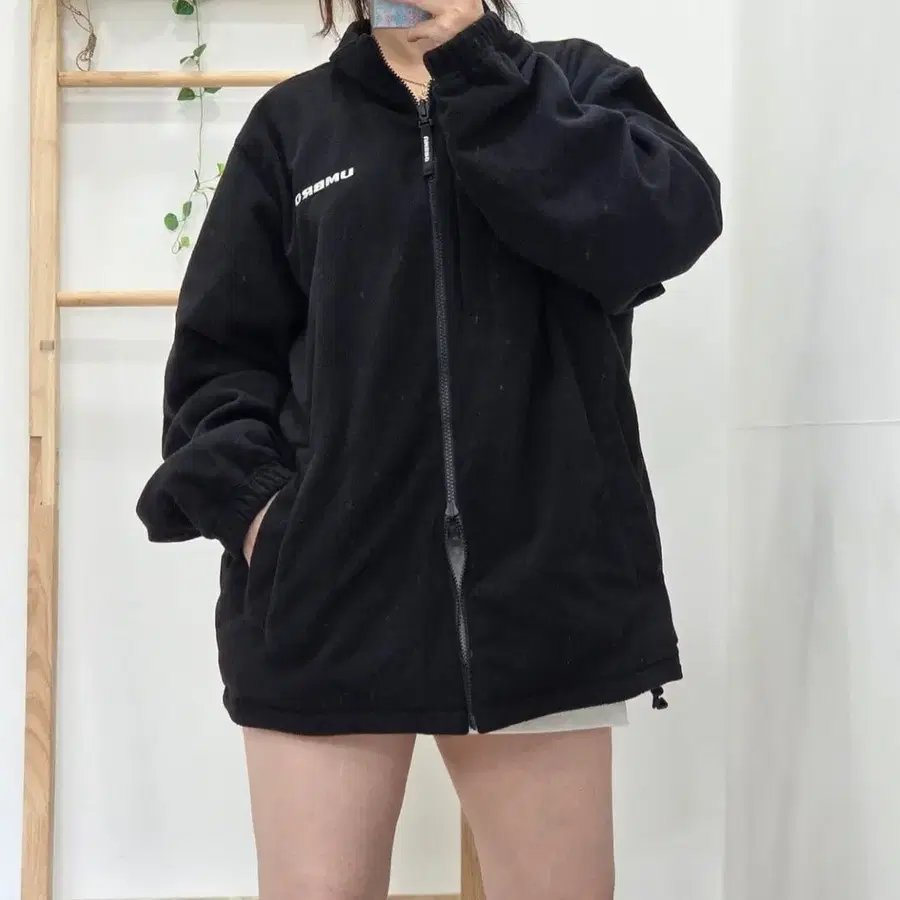 [100]엄브로(UMBRO) 올드스쿨 빅로고 리버서블 양면 자켓