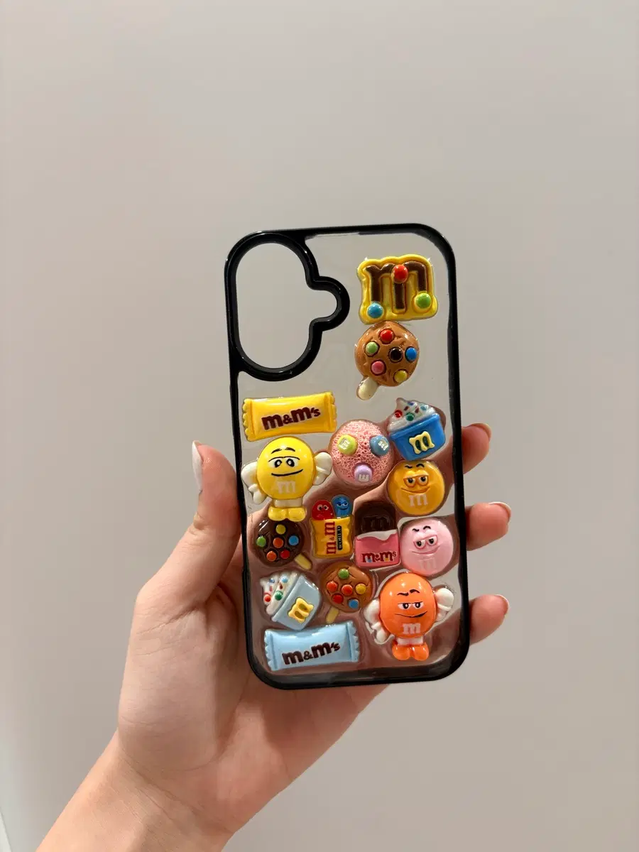 m&ms 캐릭터 투명 폰케이스