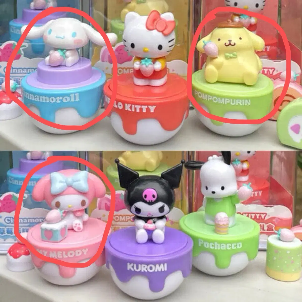 산리오 캐릭터 디저트 시크릿 볼