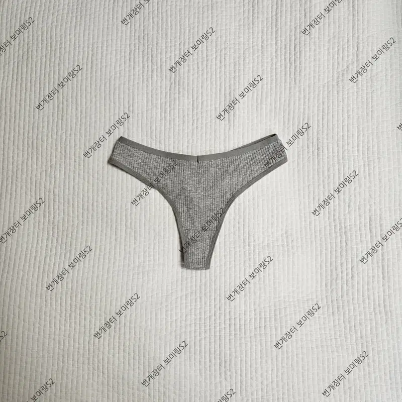 멜란지 그레이 순면 골지 티팬티 여자 팬티 여성 속옷 중고