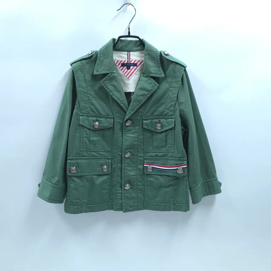 TOMMY HILFIGER 타미힐피거 아웃포켓 밀리터리자켓 크롭자켓 C111