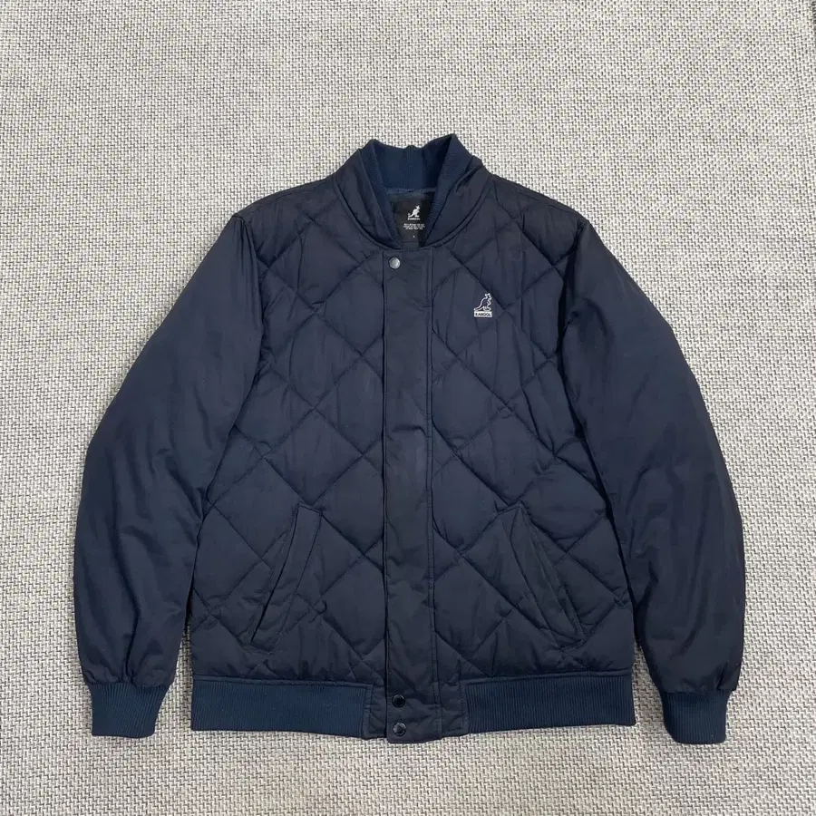 캉골 KANGOL 퀼팅 블루종 점퍼 네이비 L