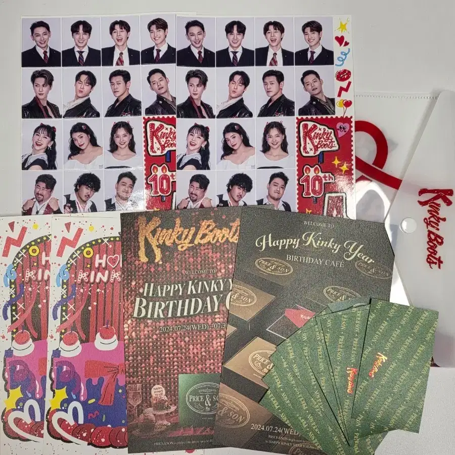 킹키부츠 10주년 엠디 굿즈 킹키부츠 증명사진 스티커