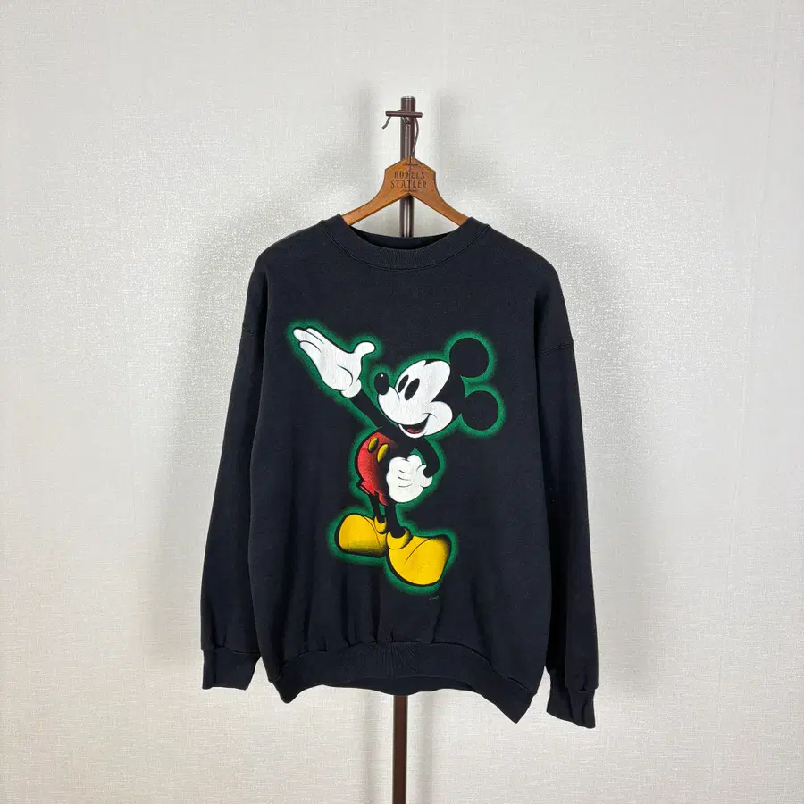 90s 미키마우스 맨투맨 xl made in usa