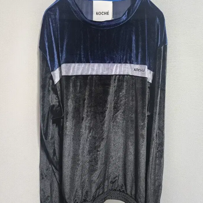koche color block velvet sweatshirt