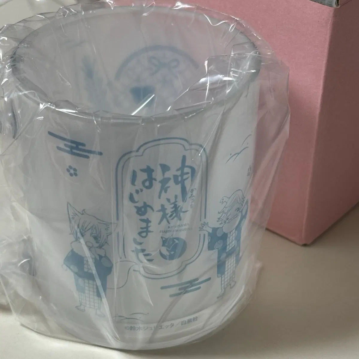 오늘부터신령님 무광유리컵 머그컵 원화 토모에 미즈키 나나미 미개봉 새상품