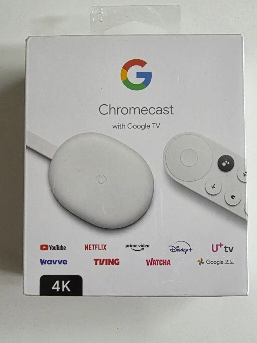 (미개봉, 국내정품) 구글 크롬캐스트 4K with Google TV