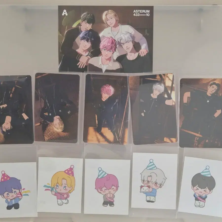 십카페 엽서+포카+생일스티커 일괄