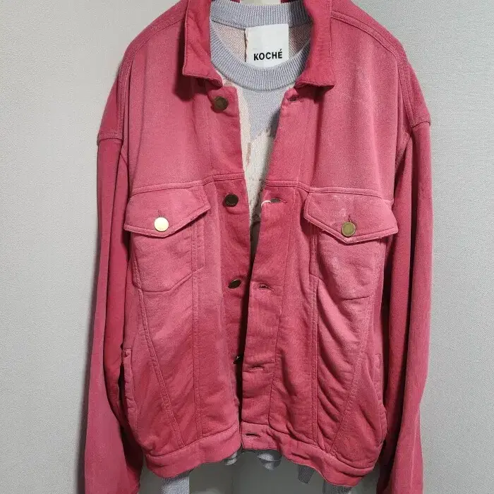 LANEUS Peacock Pink Oversized Trucker