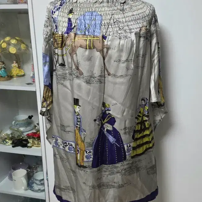 Silk dress 미국브랜드 실크 오프숄더 원피스