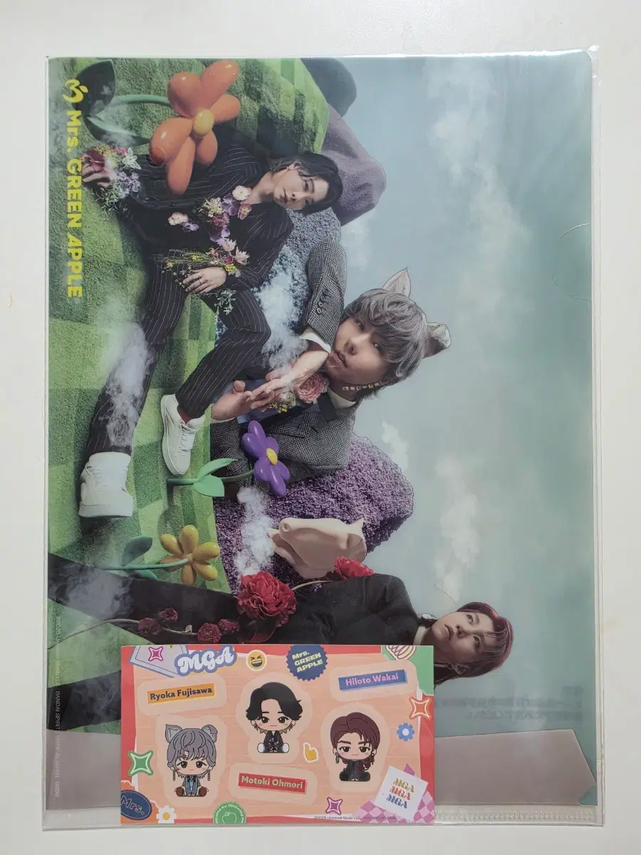 Korea visit sticker, poster file set Mrs. Green Apple mrsgreenapple