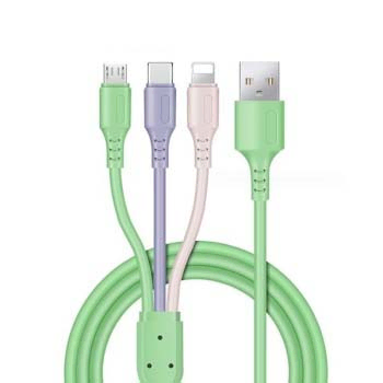 USB-A to C/5핀/8핀 3in1 고속충전 케이블 3m